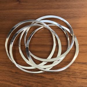 Silver tone bracelet